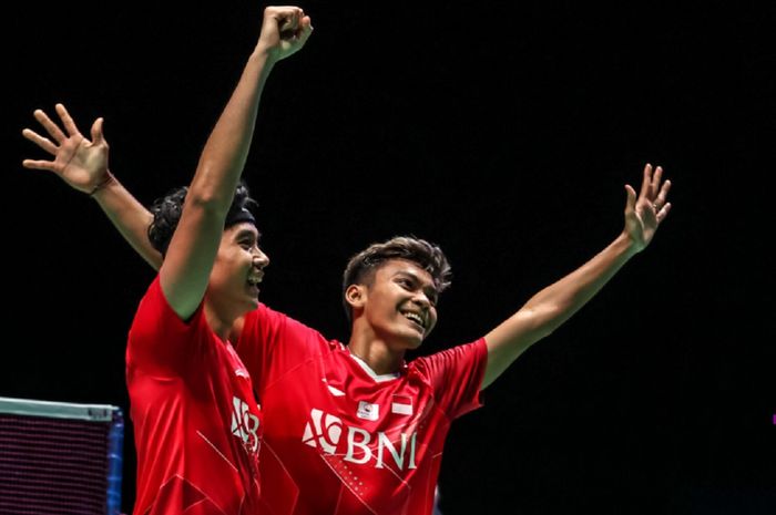 Bagas Maulana dan Muhammad Shohibul Fikri bersinar terang di All England 2022.