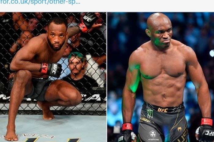 Montase dua jagoan UFC yang kabarnya bakal disabung bulan Juli besok, Leon Edwards (kiri) dan Kamaru Usman (kanan).