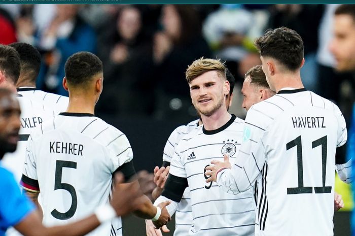 Timo Werner turut mencetak gol dalam kemenangan 2-0 Jerman atas Israel pada laga uji coba.