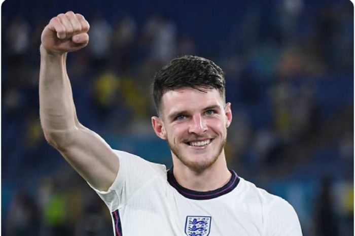 Gelandang timnas Inggris, Declan Rice.