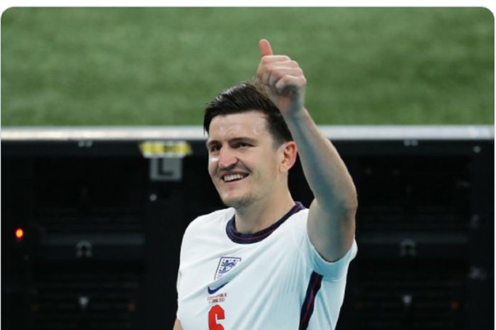 Pemain bertahan timnas Inggris, Harry Maguire.