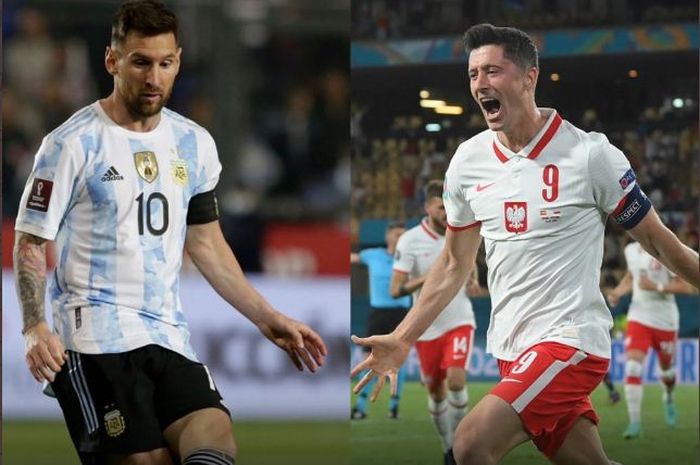 Lionel Messi vs Robert Lewandowski di fase grup Piala Dunia 2022