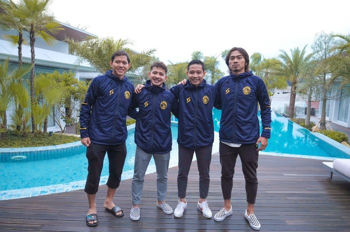 Evan Dimas, Adam Alis, Gian Zola, dan Andik Rendika Rama, pemain baru Arema FC.