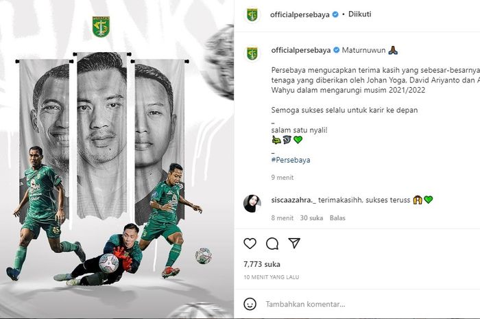 Persebaya resmi melepas tiga pemain mudanya di bursa transfer.