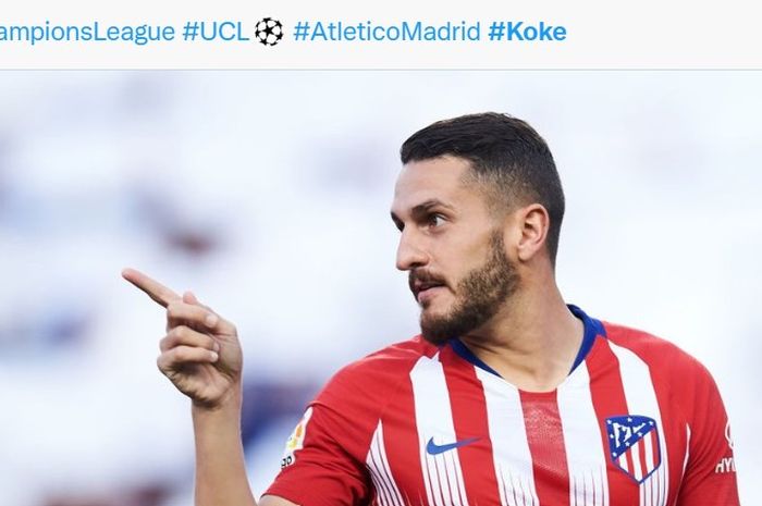 Pemain Atletico Madrid, Koke.