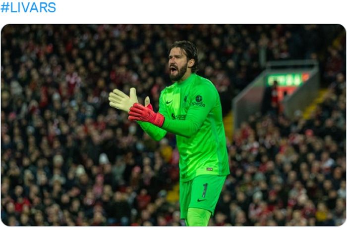 Penjaga gawang Liverpool, Alisson Becker.