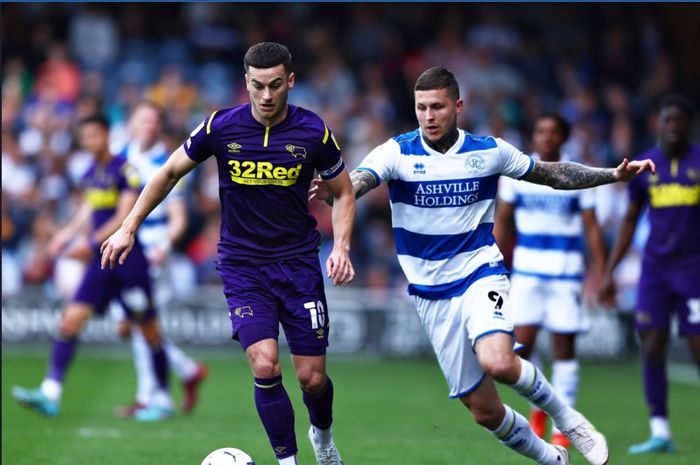 Derby County harus terdegradasi dari Divisi Championship setelah takluk 0-1 dari Queen Park Rangers (QPR) pada gameweek ke-43.