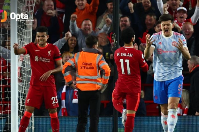 Manchester United mengukir sejarah kelam di Stadion Anfield usai menantang Liverpool tanpa diperkuat Cristiano Ronaldo.