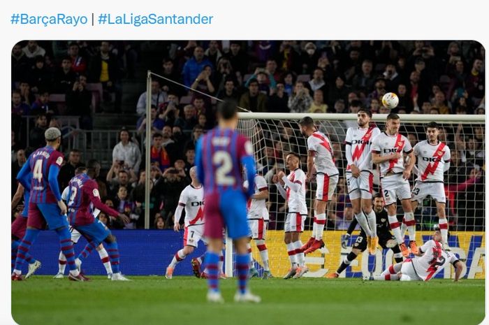 Barcelona tumbang lagi di Stadion Camp Nou saat laga melawan Rayo Vallecano 