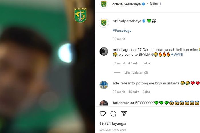 Sinyal perekrutan pemain baru dari Persebaya Surabaya