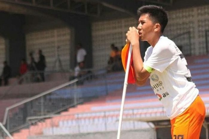 Pemain muda Borneo FC, Muhamad Taufany Muslihuddin.