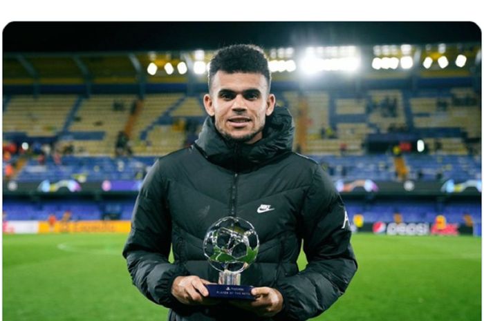 Luis Diaz mendapatkan penghargaan Player of the Match dalam semifinal leg kedua Liga Champions 2021-2022 antara Villarreal dan Liverpool.