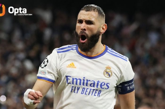 Striker andalan Real Madrid, Karim Benzema.