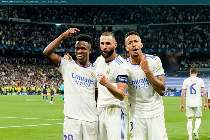 Real Madrid sukses lolos ke final Liga Champions berkat keunggulan agregat 6-5 atas Manchester City.