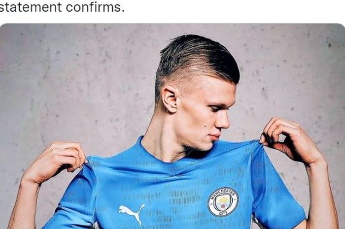 Erling Haaland resmi menjadi striker baru Manchester City.