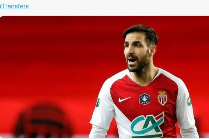 Gelandang AS Monaco, Cesc Fabregas.