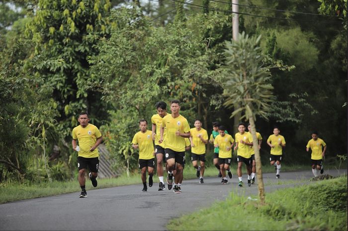 PSS Sleman menggelar pemusatan latihan di Kaliurang, Sleman, Yogyakarta.