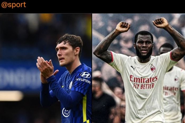 Dua calon pemain baru Barcelona, Andreas Christensen dan Franck Kessie.