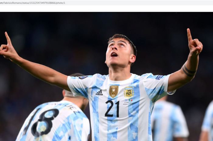 Penyerang timnas Argentina, Paulo Dybala.