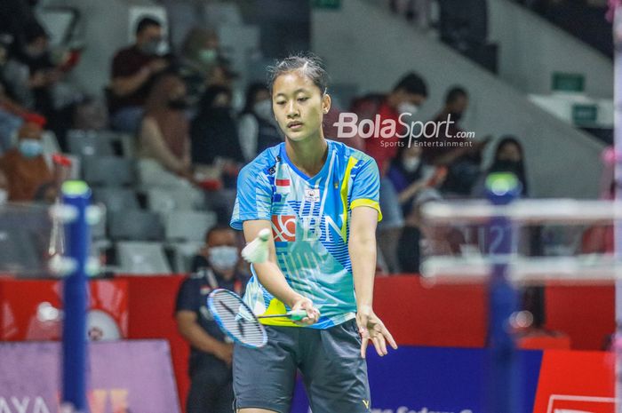 Pebulutangkis tunggal putri Indonesia, Putri Kusuma Wardani (Putri KW), membidik final Macau Open 2024.