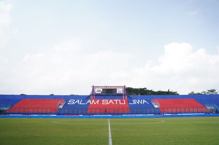 Stadion Kanjuruhan Malang Jawa Timur , yang siap jadi tuan rumah Grup D Piala Presiden 2022