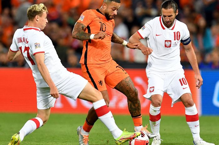 Belanda dan Polandia berbagi angka pada matchday ketiga Liga A Grup 4 UEFA Nations League 2022-2023 setelah bermain 2-2.