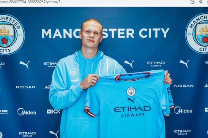 Manchester City resmi menyelesaikan kepindahan Erling Haaland dari Borussia Dortmund.