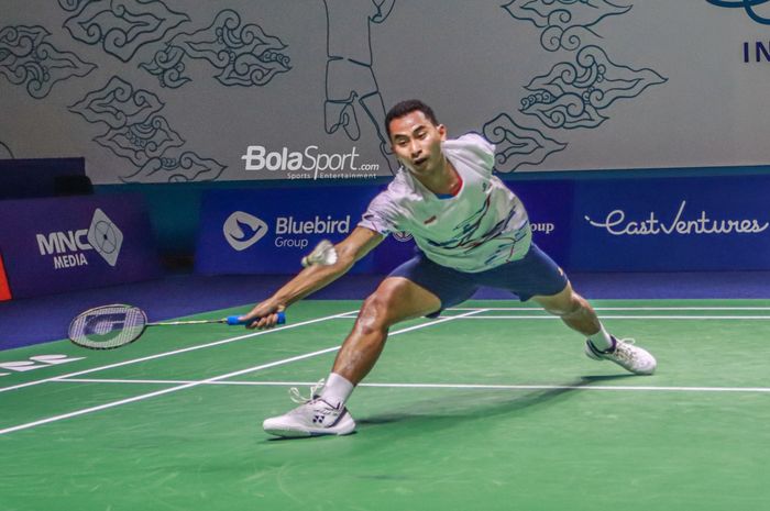 Tunggal putra Indonesia, Tommy Sugiarto, berhasil melewati babak pertama Taipei Open 2023.