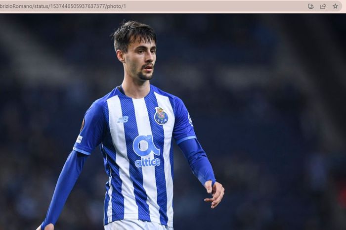 Gelandang FC Porto, Fabio Vieira, yang segera bergabung dengan Arsenal.