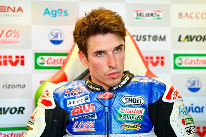 Pembalap LCR Honda, Alex Marquez, ketika berada di MotoGP Prancis 2022 di Sirkuit Bugatti, Le Mans, 13-15 Mei 2022. 