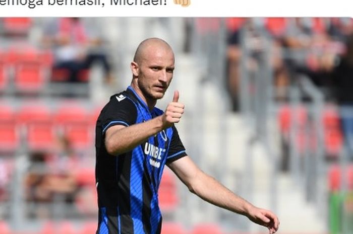 Salah satu klub peserta Liga Champions 2022-2023, Club Brugge, mendoakan Michael Krmencik agar sukses bersama Persija Jakarta.