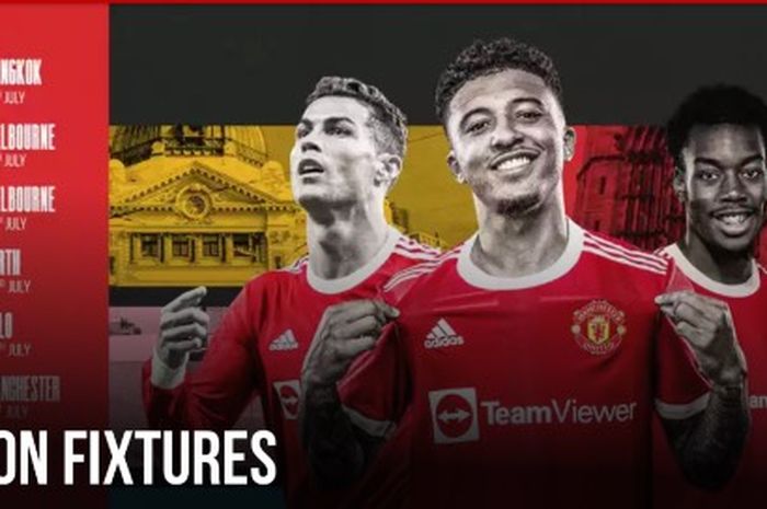 Jadwal tur pramusim Manchester United pada musim panas 2022