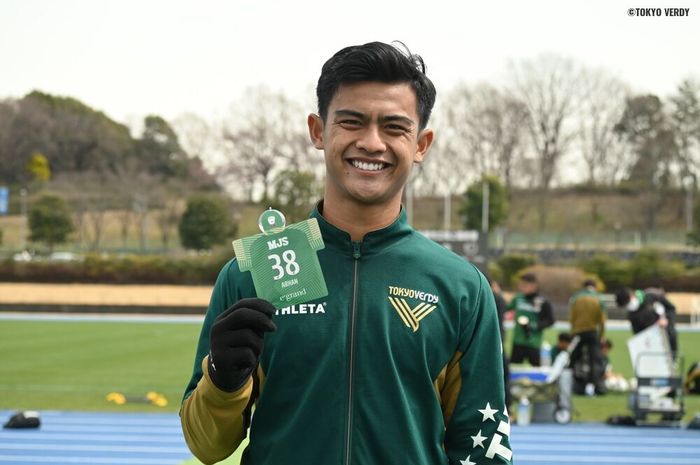 Bek timnas Indonesia, Pratama Arhan sudah kembali ke klubnya asal Jepang, Tokyo Verdy.