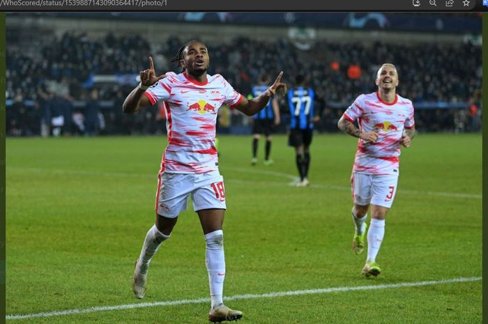 Penyerang andalan RB Leipzig, Christopher Nkunku.