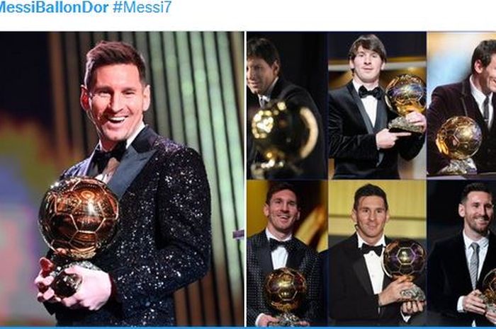 Lionel Messi dan tujug Ballon 