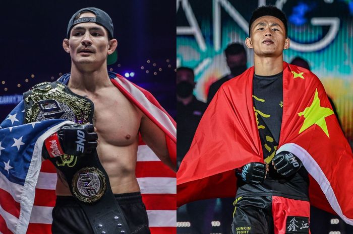 Juara kelas bulu ONE Championship, Thanh Le (kiri) akan menjalani laga mempertahankan gelar melawan Tang Kai di ONE 160 pada 26 Agustus 2022.