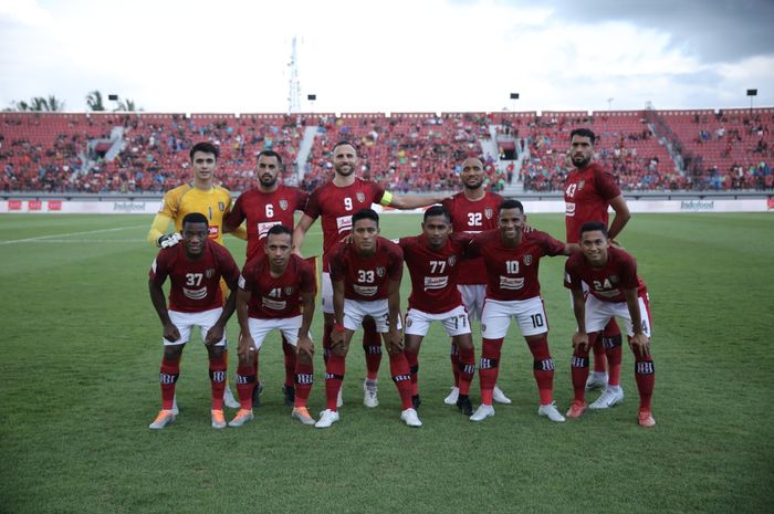Skuad Bali United saat menghadapi Visakha FC di Piala AFC 2022.