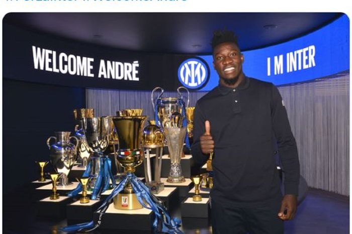 Andre Onana resmi gabung Inter Milan dari Ajax Amsterdam dengan status bebas transfer dan dikontrak hingga 2027 mendatang.