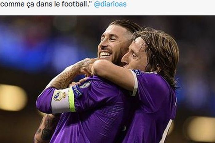 Ditinggal Sergio Ramos, Luka Modric ternyata sangat kehilangan dan merasa sedih