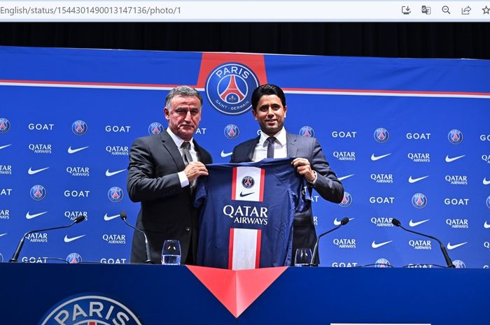 Christophe Galtier resmi menjadi pelatih Paris Saint-Germain mulai musim 2022-2023.