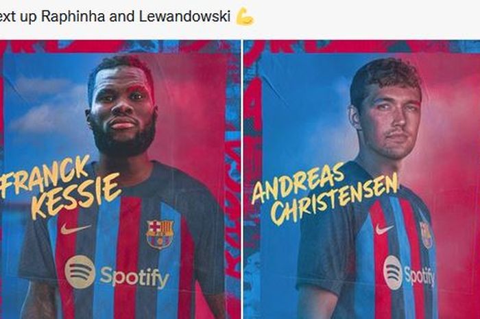 Franck Kessie dan Andreas Christensen terancam terusir dari Barcelona gara-gara satu hal.