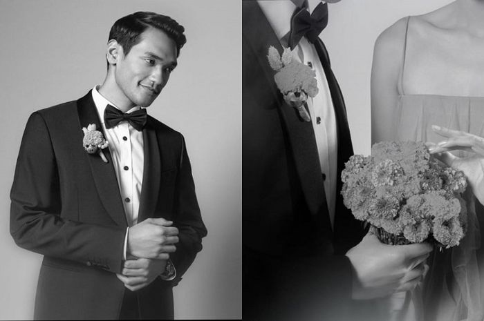 Kolase foto Afgan unggah foto bersama seorang wanita seperti sedang menikah.