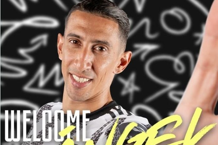 Angel Di Maria resmi diperkenalkan sebagai pemain baru Juventus.