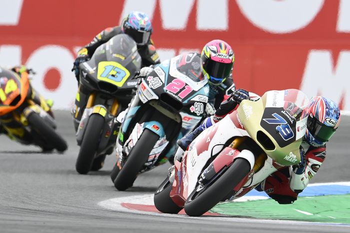 Pembalap Moto2, Ai Ogura, pada MotoGP Belanda 2022