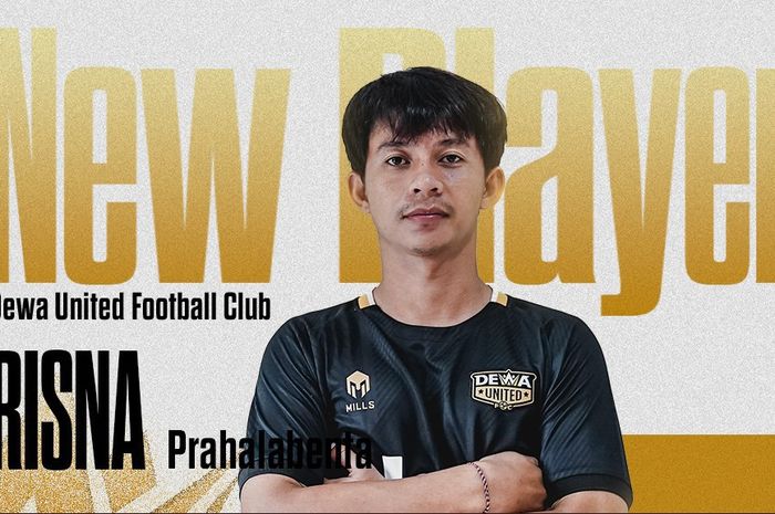 Pemain baru Dewa United, Risna Prahalabenta.