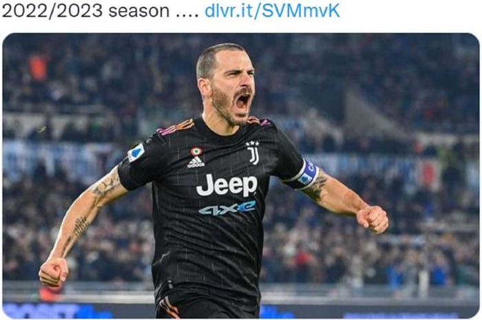 Pemain bertahan Juventus, Leonardo Bonucci.