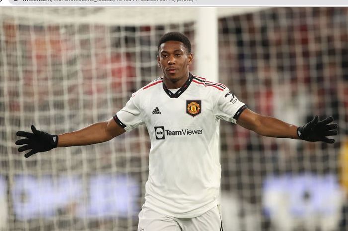 Penyerang Manchester United, Anthony Martial.