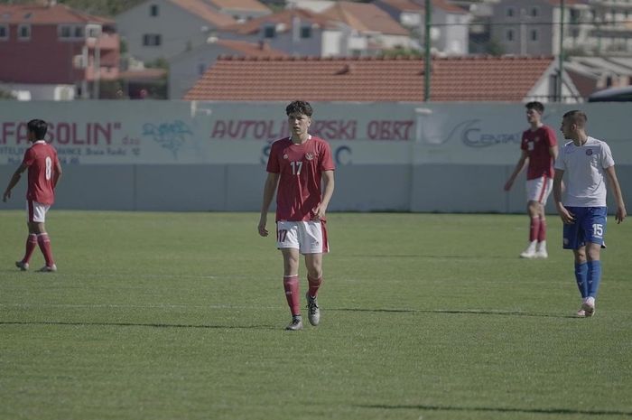 Pemain keturunan Indonesia Jerman, Luah Mahessa, saat membela timnas U-19 Indonesia