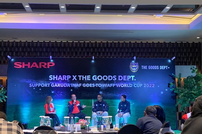 Sharp X The Goods Dept melalui kolaborasi produk Merchandise menginisiasi penggalangan dana yang ditujukan untuk timnas sepak bola amputasi Indonesia.