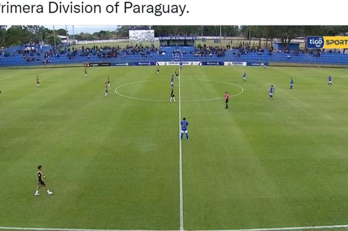 Laga Sol de America's versus Guarani di Liga Paraguay.